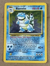 Pokemon Blastoise Holo 002/130 Base Set 2 1999/2000 Card