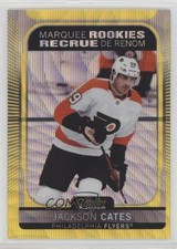 2021-22 O-Pee-Chee Platinum Marquee Rookies Neon Yellow Surge Jackson Cates 8i3