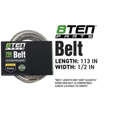 8TEN Belt with Kevlar for Ferris S65Z 300S 1758101YP 113 x 1/2
