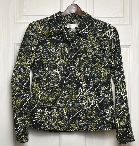 Christopher & Banks Womens Petite Size PM Button Front Dressy Jacket - NWOT