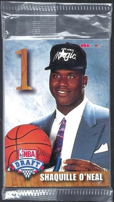1992-93 Hoops Draft Redemption Factory Sealed Pack Shaquille O'Neal RC