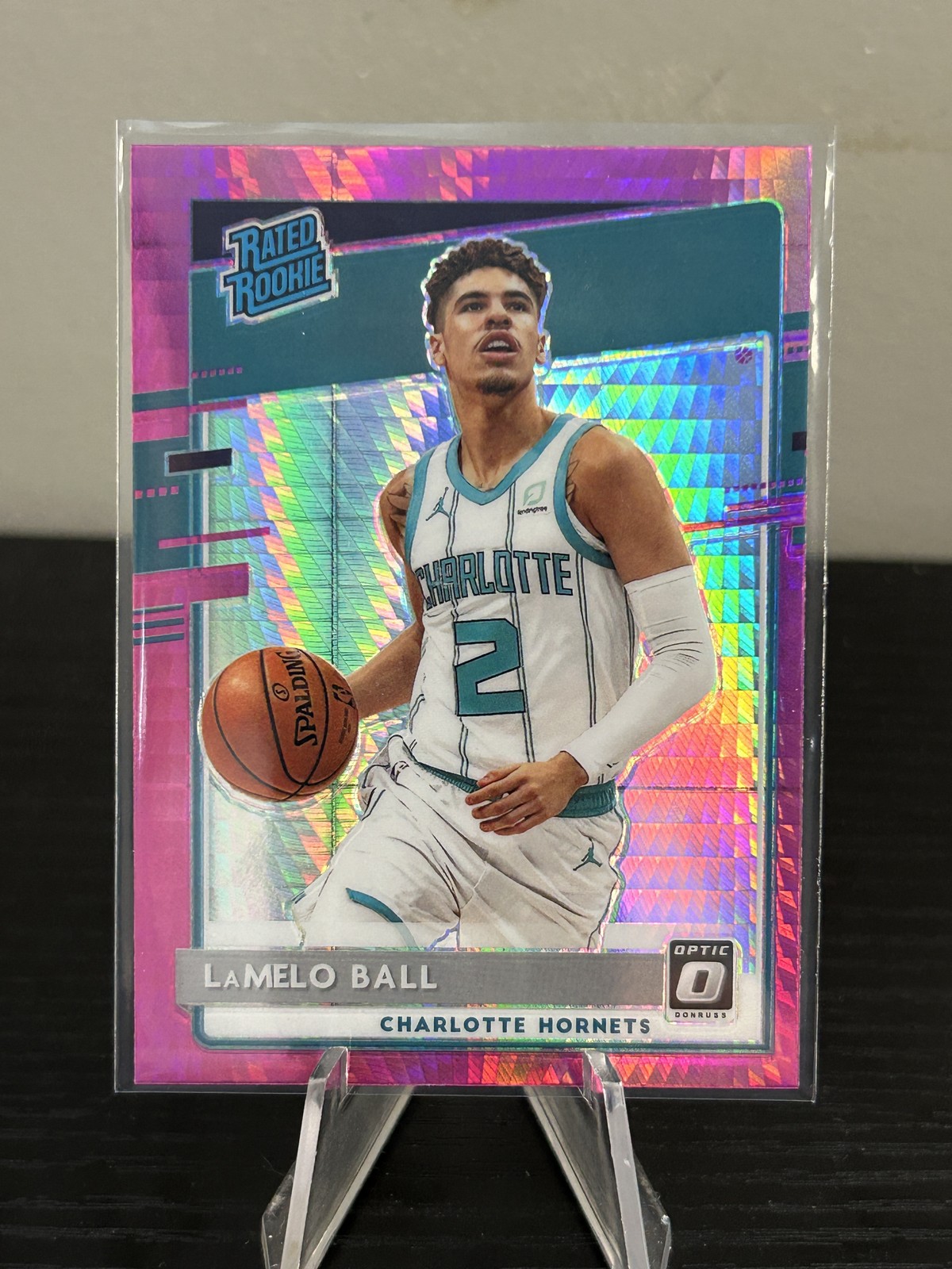 2020-21 Donruss Optic #153 LaMelo Ball Hyper Pink