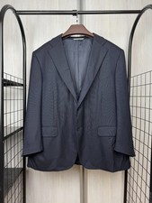 Canali Travel dark blue wool 2 button blazer sport coat