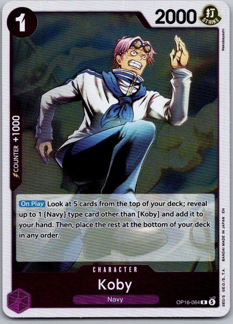 Koby OP16-064 Rare The Time of Battle One Piece Near Mint | eBay