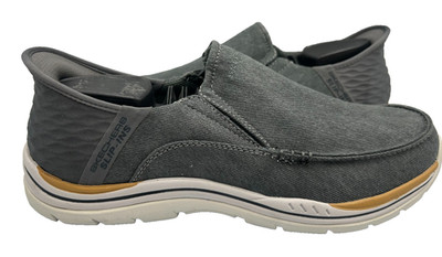 Skechers Men's Slip-Ins Relaxed Fit Cayson Walking Loafers Charc Size:14 160T
