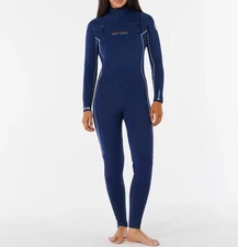 RIP CURL Women's 4/3 DAWN PATROL CZ Wetsuit - Navy - Size 6 - NWT