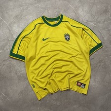 VINTAGE NIKE BRAZIL TEE SOCCER JERSEY 90s