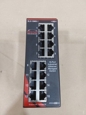 Sixnet SLX-16MS-1 Industrial Ethernet Managed Switch 16 Port