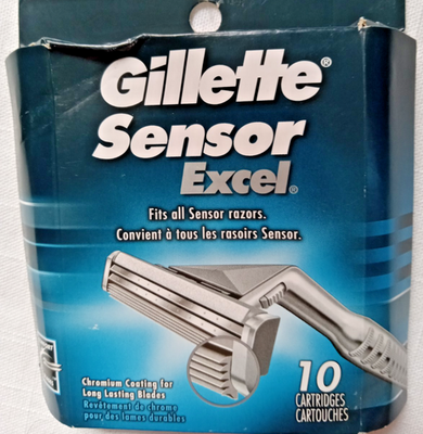 #ad Gillette Sensor Excel Men#x27;s Razor Blade Refills 10 Cartridges $16.14