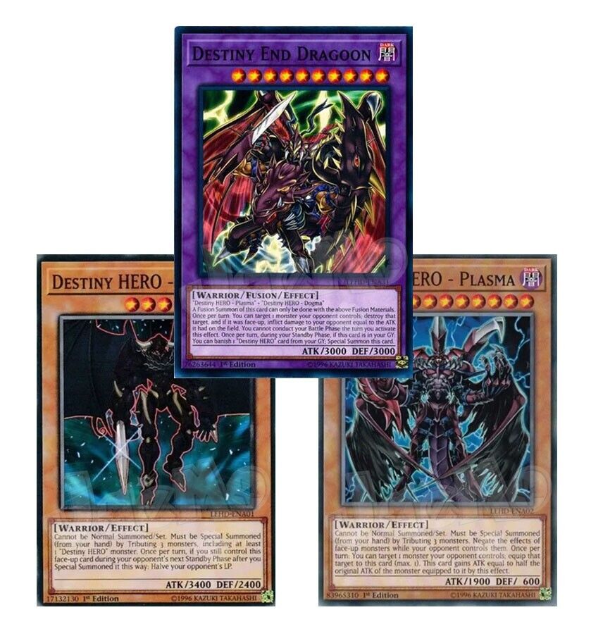 Yugioh Destiny End Dragoon Fusion Set Plasma Dogma 1st NM Yugioh Destiny End Dragoon Fusion Set Plasma Dogma 1st NM