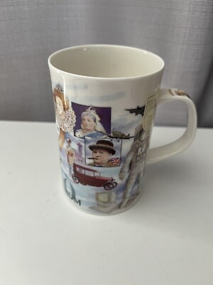 2000 Dunoon Millennium Mug With Original Stickers. Fine Bone China.