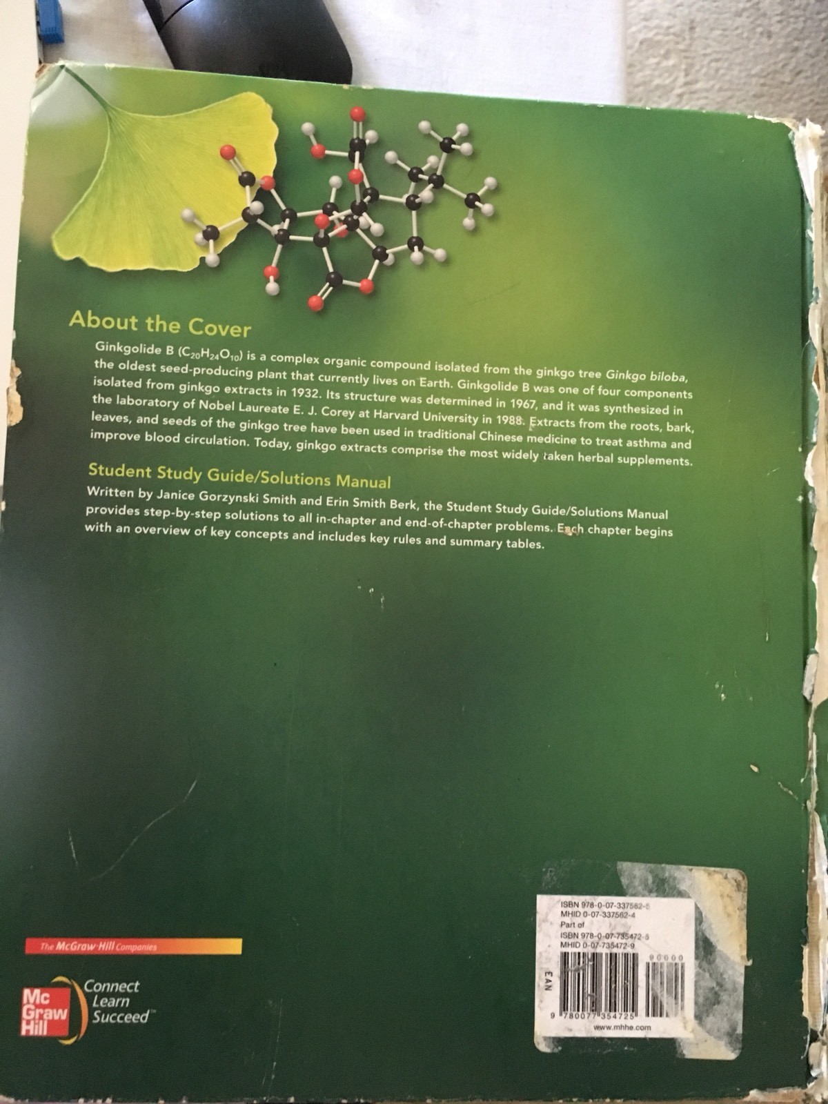 Study Guide/Solutions Manual for Organic Chemistry by Janice Smith and Erin  Smith Berk (