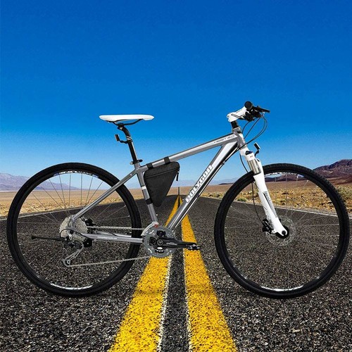 Cycling Triangle Storage Bag Waterproof Front Tube Frame Pouch Bike Storage Bag - Picture 8 of 12