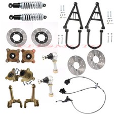 Upper Lower Suspension Front Rear Shock Swing Arm Kit 3/4 Stud for ATV Quad Golf