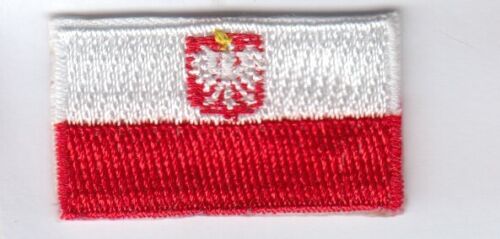  Polska mini naszywka prasowanka-patch Poland,Polska,Polonia,Pologne - Zdjęcie 1 z 1