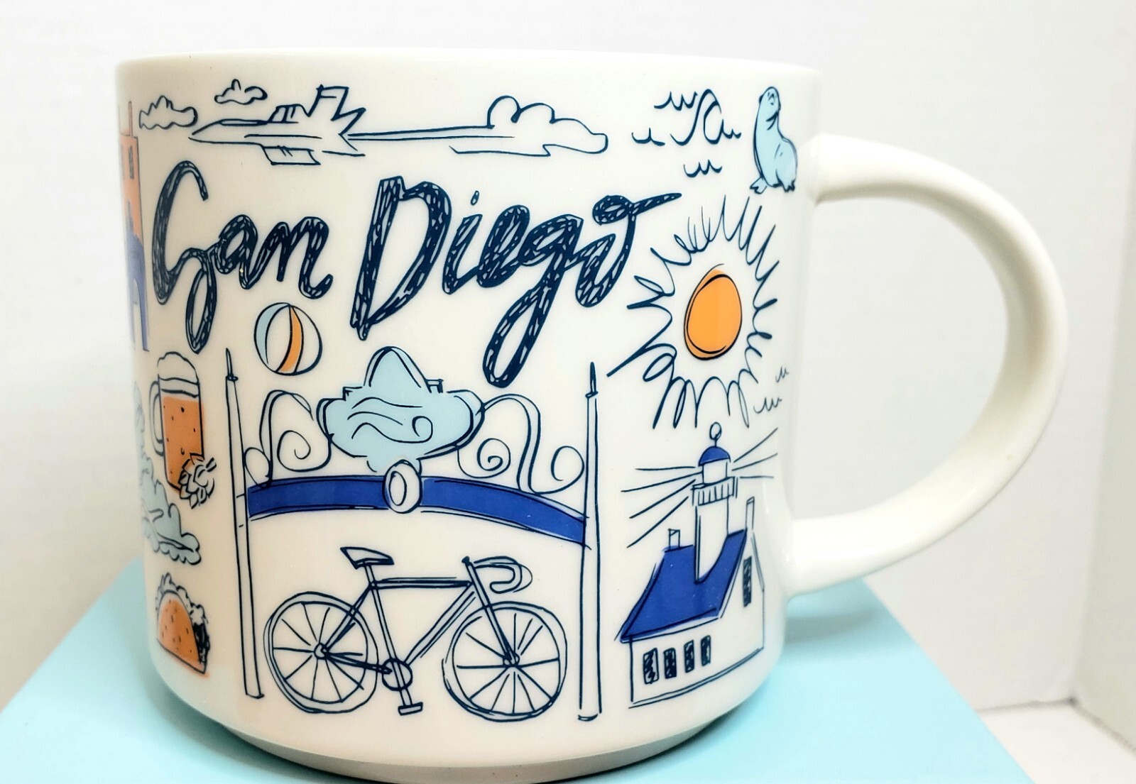 New--Starbucks San Diego Been There Series 2019 Mug 14 oz Ceramic - Picture 5 of 6