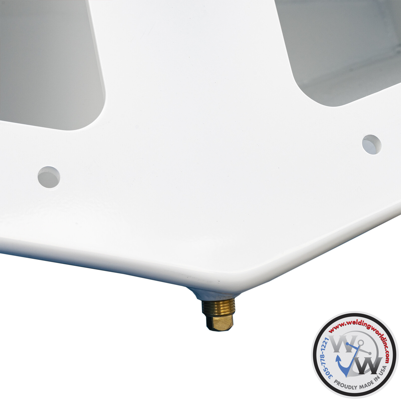 Welding World High Flotation Twin Outboard Bracket 15° Transom, 32.25