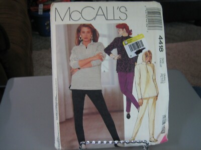 McCalls 4418 Misses Knit Tops & Pants Pattern - Size S (10-12) Bust 32 1/2 to 34