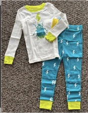 NWT Boy's Size 3T Lightening Bug Okie Dokie Pajama Set