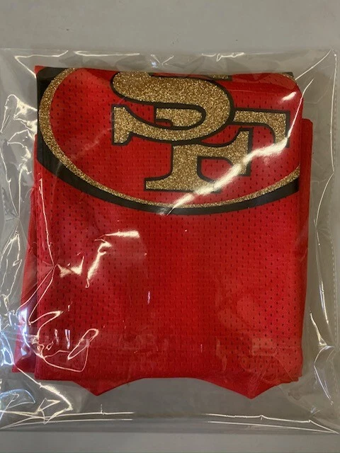 Camiseta de fútbol para mujer San Francisco 49er brillante en NEGRO o ROJO Foto 2 de 4