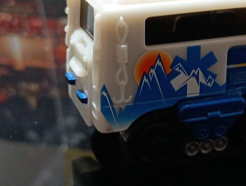 2001 Matchbox Arctic Track Truck Blue White Team Tundra Artic - 第 15/23 張圖片