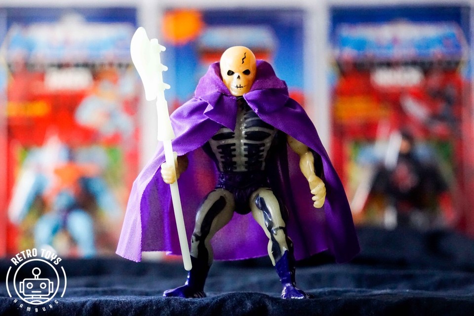 Masters of the Universe Vintage Scare Glow NEAR MINT Italy Black Eye