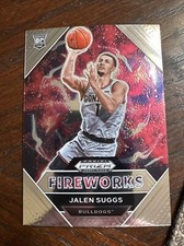 2021-22 Panini Prizm Draft Picks Fireworks Hyper Prizm Jalen Suggs #3 Rookie PWE