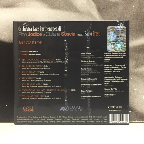 Orchestra Jazz Naples Di Pin Jodice Feat. Paolo Fresu - Megaride CD New - Photo 2 sur 2