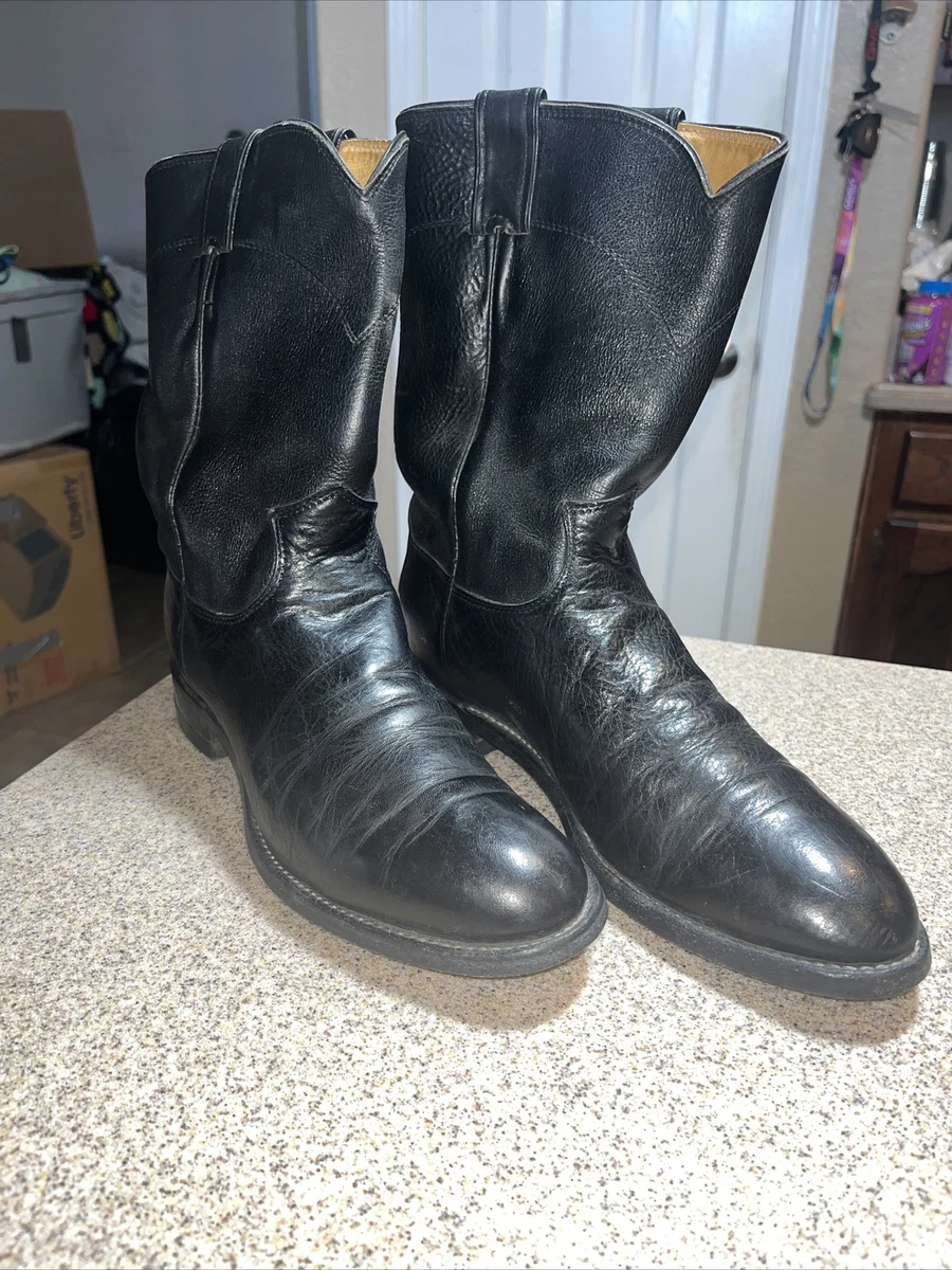 Black justin roper clearance boots