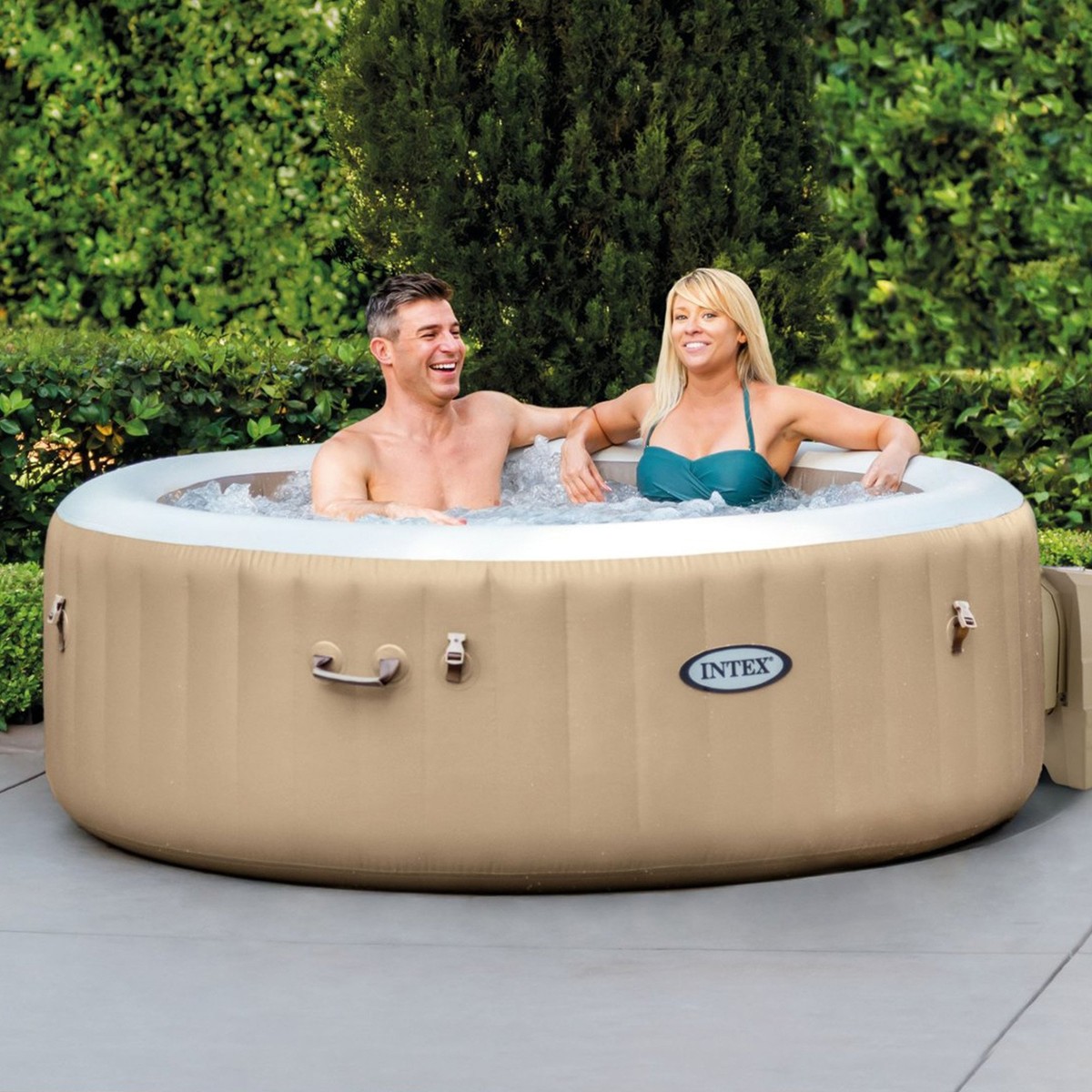 Intex PureSpa™ 4-Person Bubble Massage Inflatable Hot Tub