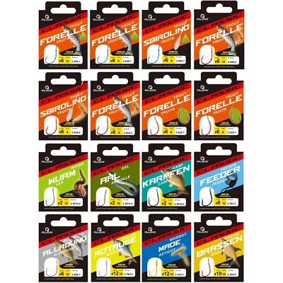 Paladin Vorfach Haken Angelhaken Forelle Wurm Made Aal Zander Karpfen Sbirolino