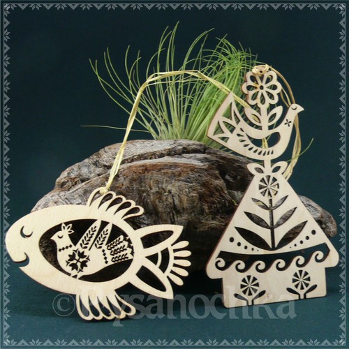 Juego de 12 adornos de Pascua. Decoración del árbol de Pascua. Arte ucraniano. Regalo único de Pascua. - Imagen 8 de 15
