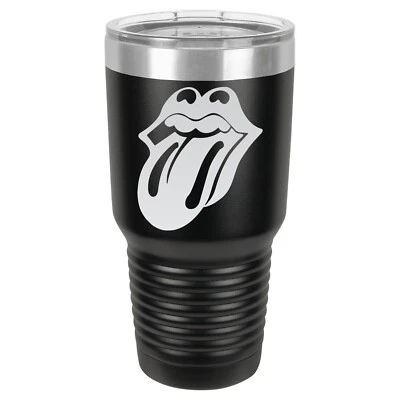 POLAR CAMEL Rolling stones 30 oz stainless insulated laser engraved tumbler cup pop gift
