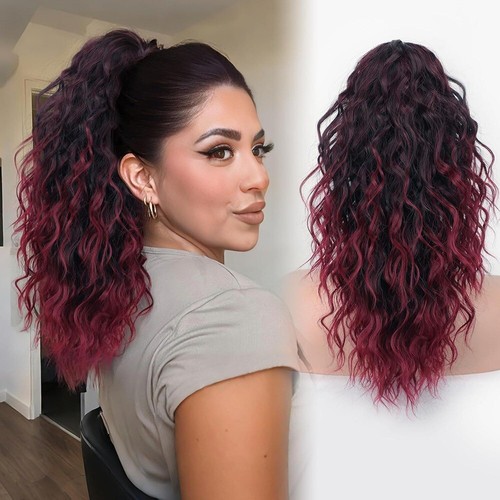 Hair ClawClip Ponytail Synthetic Clip In Drawstring Ponytail Extension Party - Picture 15 of 24