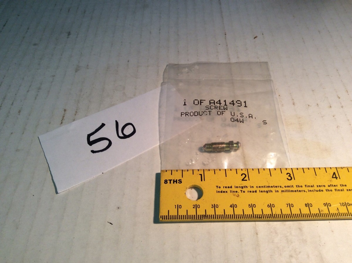A41491 Valve Bleeder Screw 2530-00-119-3725 | eBay