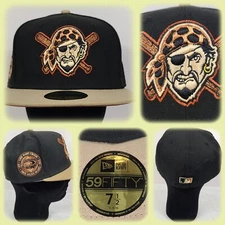 Pittsburgh Pirates New Era 5950 Fitted Hat 7 1/2 3 Rivers Patch Baseball NWT j80