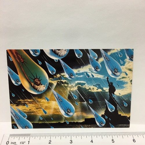 Postcard Statue Liberty Let Freedom Rain Raindrops Art Print, Ron ...