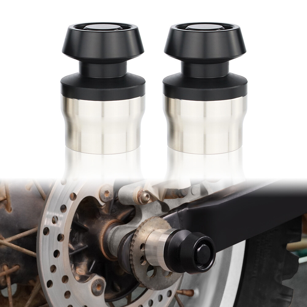 Rear Axle Sliders Swingarm Bobbin Wheel Fit For Honda XL 650V