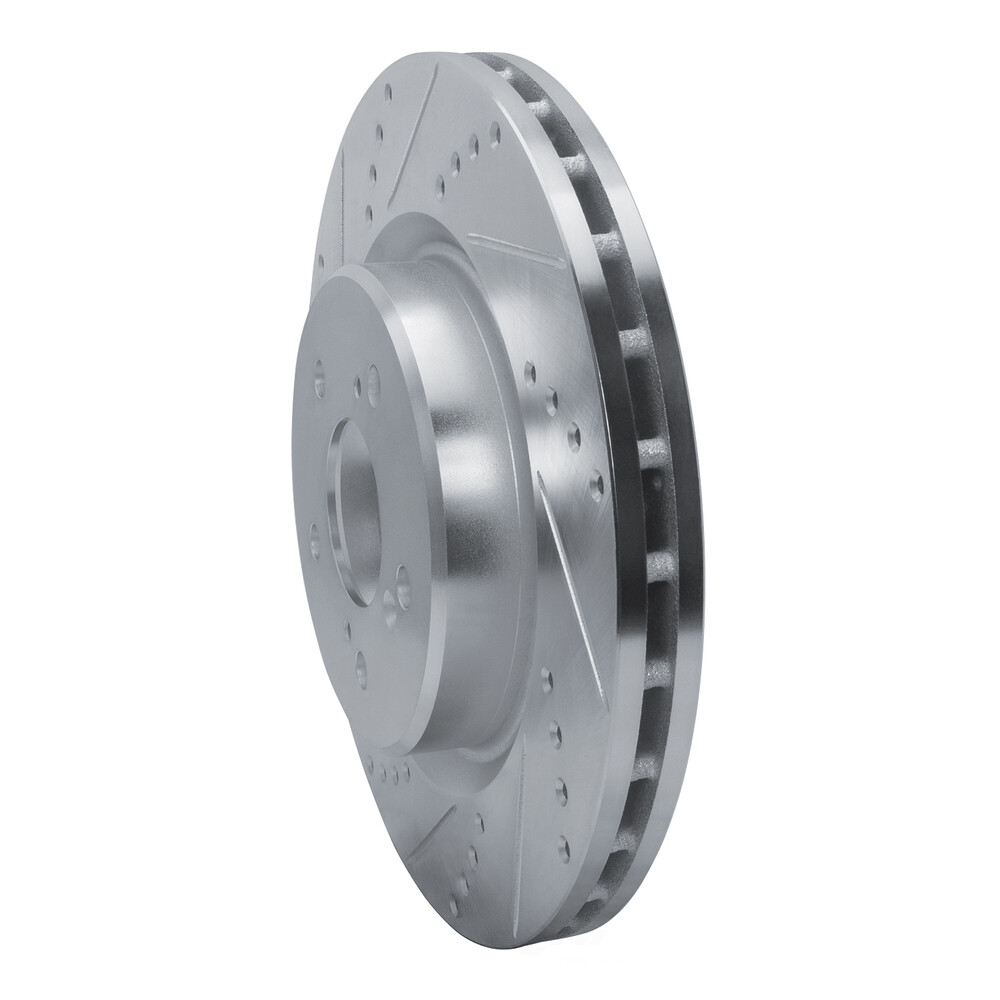 Disc Brake RotorBrake Rotor Drilled And Slotted Silver fits 2021
