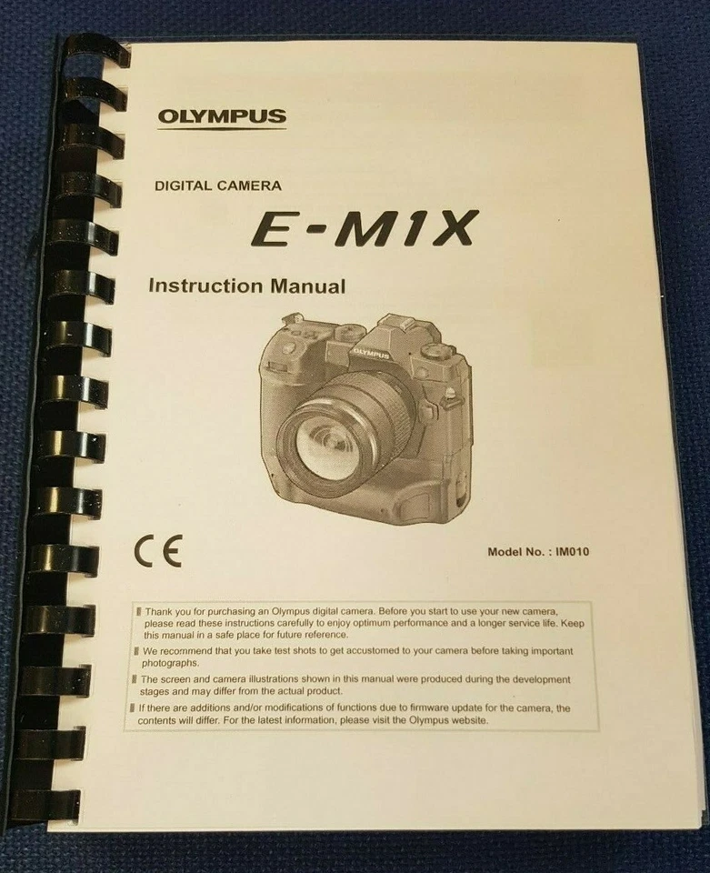 CÁMARA DIGITAL OLYMPUS OM-D E-M1X MANUAL DE INSTRUCCIONES GUÍA DEL USUARIO 683 PÁGINAS A5