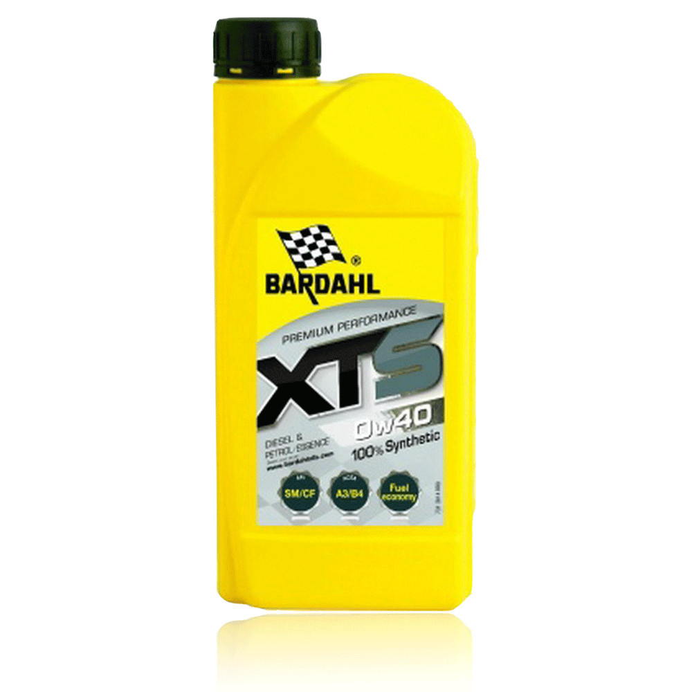 Huile 0W40 XTS Bardahl bidon 1L pour entretien moteur essence diesel A3 B4