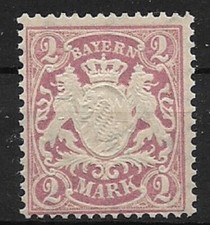 Bayern MiNr. 62 postfrisch ** I nicht zur Ausgabe gelangt