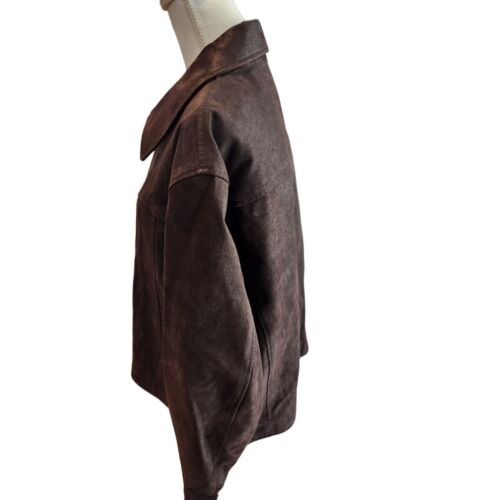 Jos A Bank Executive Collection Suede Leather Jacket Mens XL Brown - Picture 4 of 9