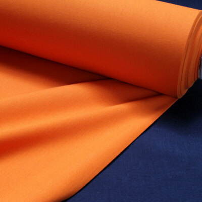 Stoff Baumwolle Rips orange breit 280 cm breit überbreit