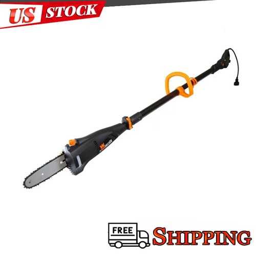 8-Inch 6.5A Electric Telescoping Pole Saw with 13.5-Foot Overhead Reach Outdoor