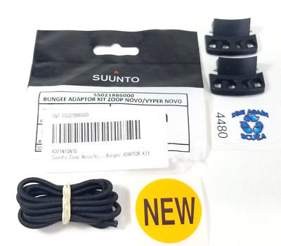Suunto Zoop Novo /Vyper Novo Bungee Wrist Mount Adapter Kit Scuba Dive + Pins