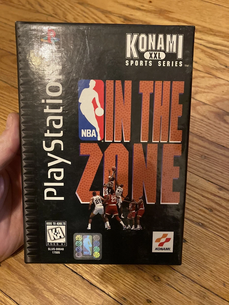 playstation ps1 longbox in the zone konami box and foam no game no