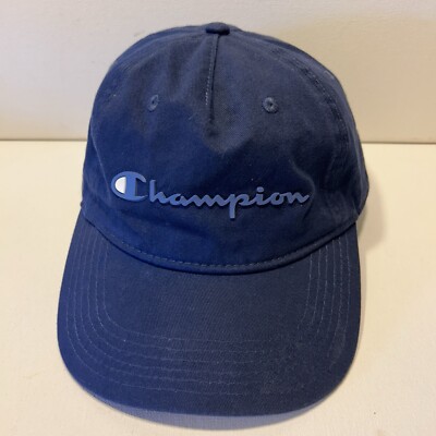 Champion Hat Blue Hat Adjustable Adult Size Blue Hat Baseball