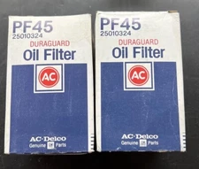 Lot Of 2 AC Delco PF45 Oil Filters  Interchanges With  Wix 51045