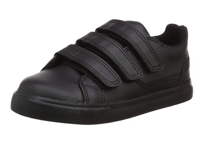 Nuevos Niños Kickers Tovni Trip Zapatos de Cuero Zapatos Escolares Negros Foto 2 de 4